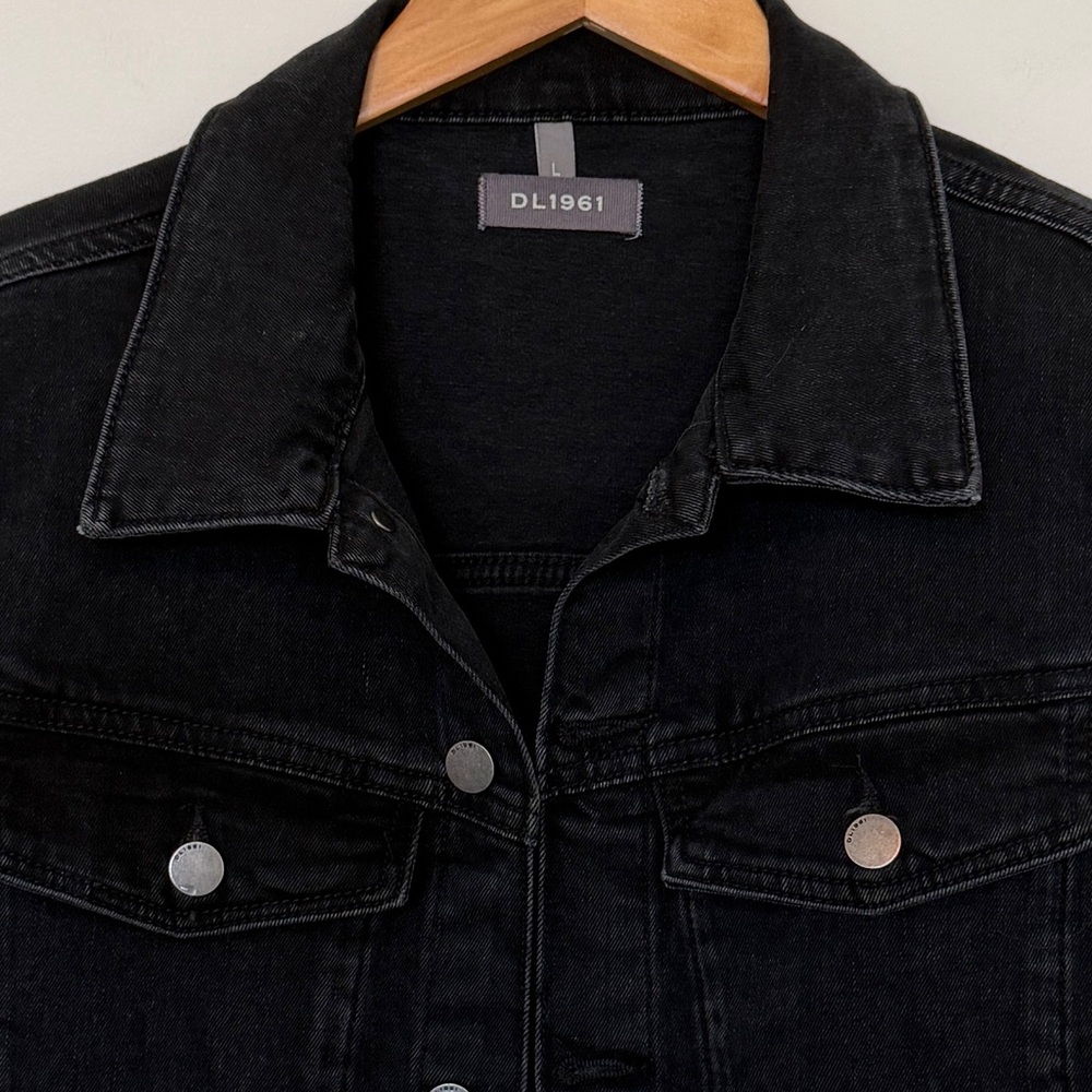DL1961 NWOT Viika Black Denim Jacket - Picture 7 of 9